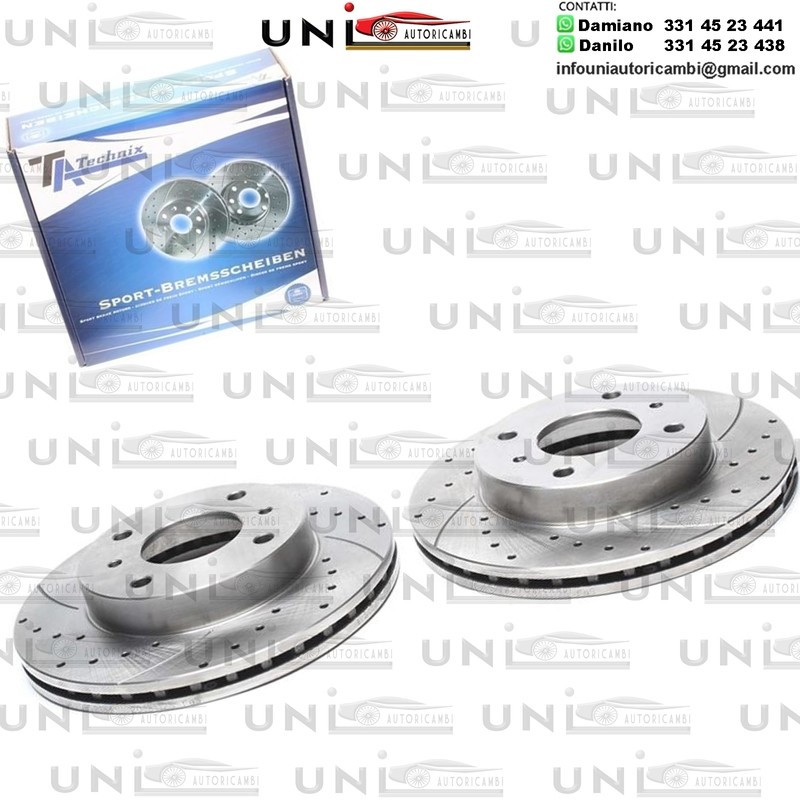 2X Dischi Sportivi Anteriori Nissan 200SX / Almera II / Primera / Primera hatchback / Primera Traveller