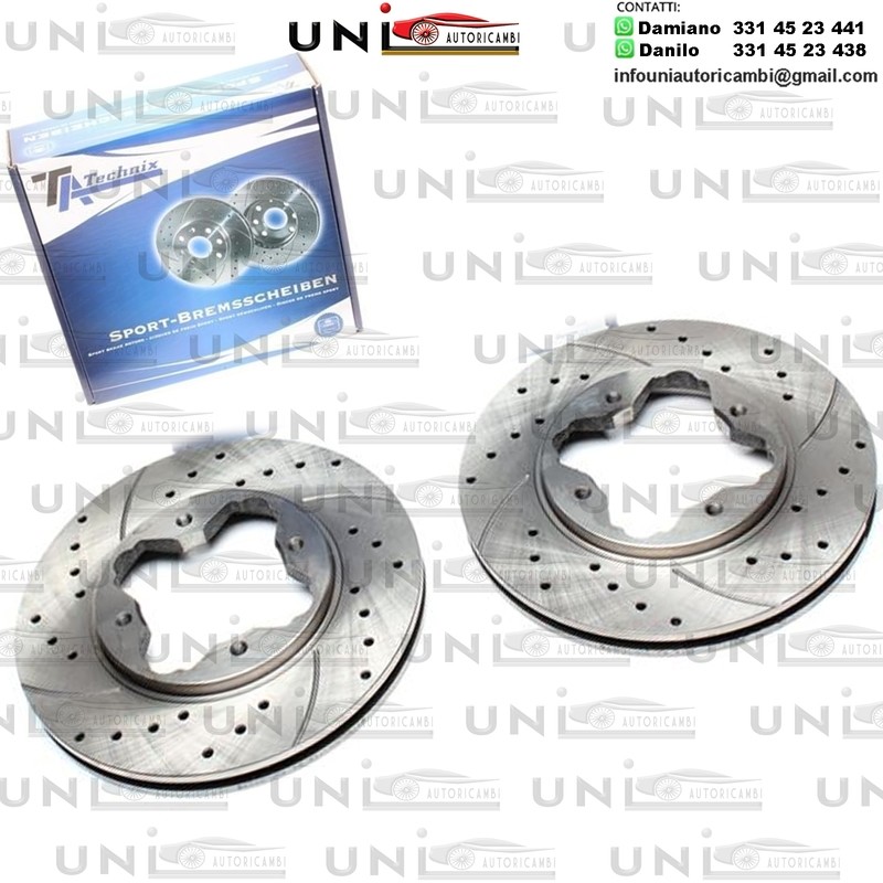 2X Dischi Sportivi Anteriori Honda Accord IV / Accord IV Coupe / Accord V / Rover 600