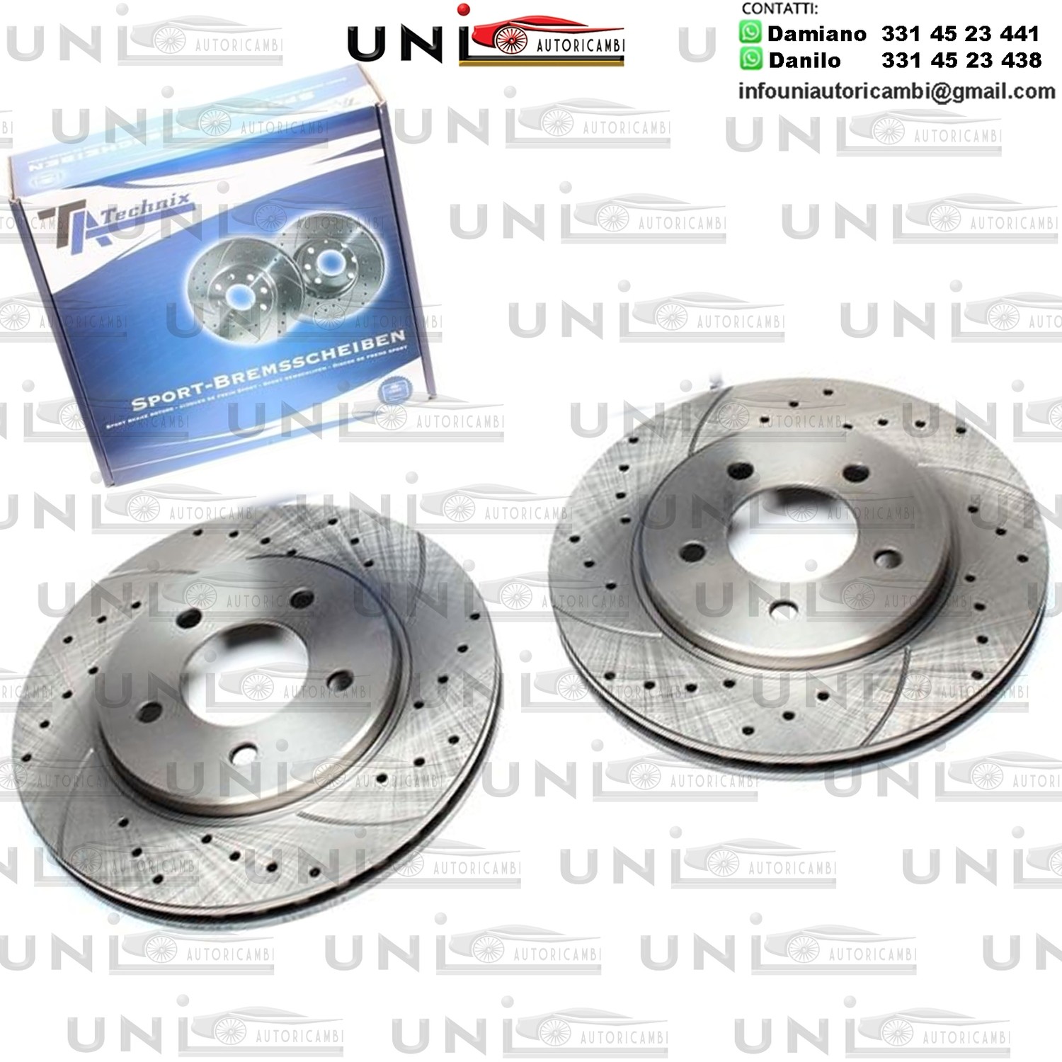 2X Dischi Sportivi Anteriori Chrysler Voyager III