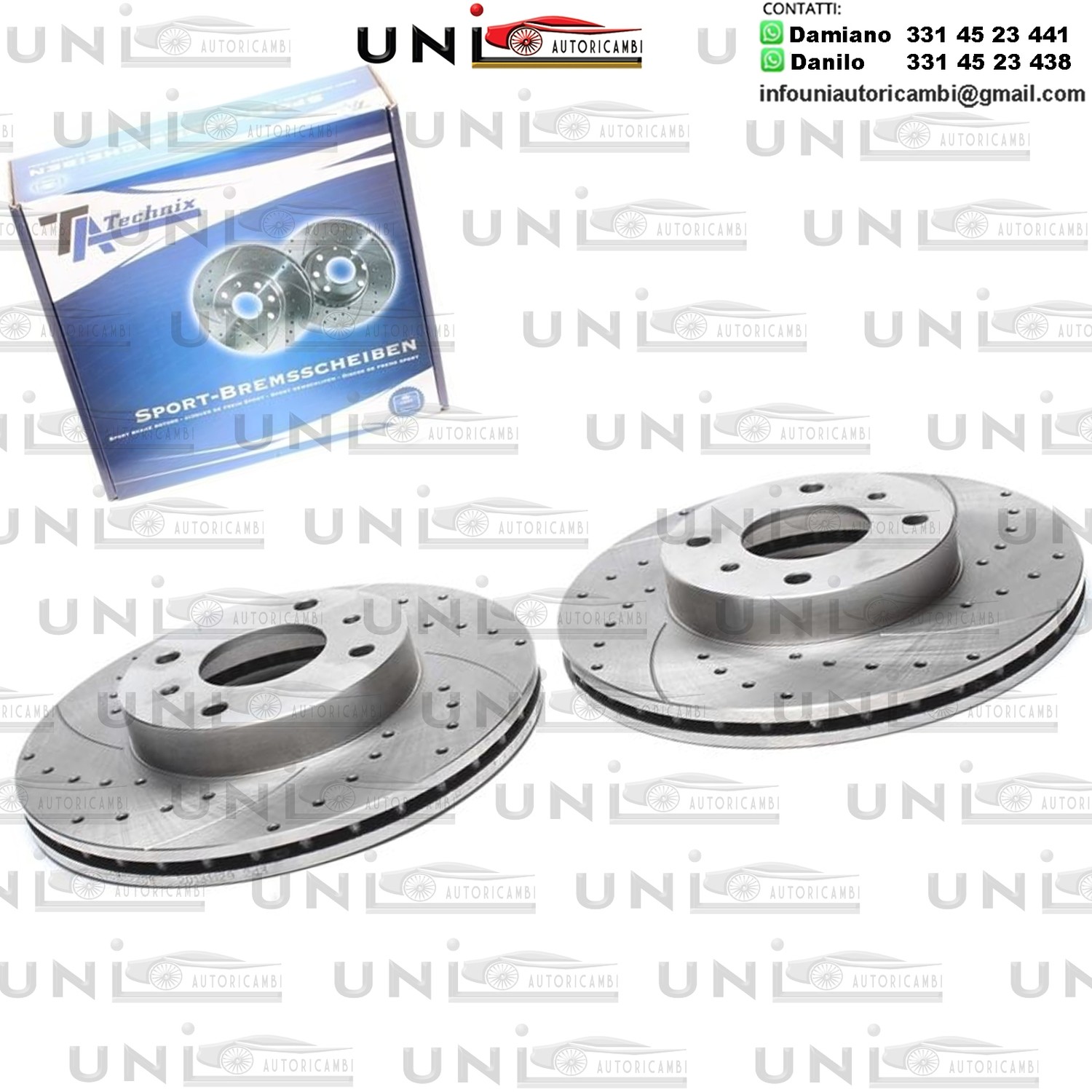 2X Dischi Sportivi Anteriori Nissan 200SX / Almera II /  Almera II Hatchback / Primera / Primera Traveller