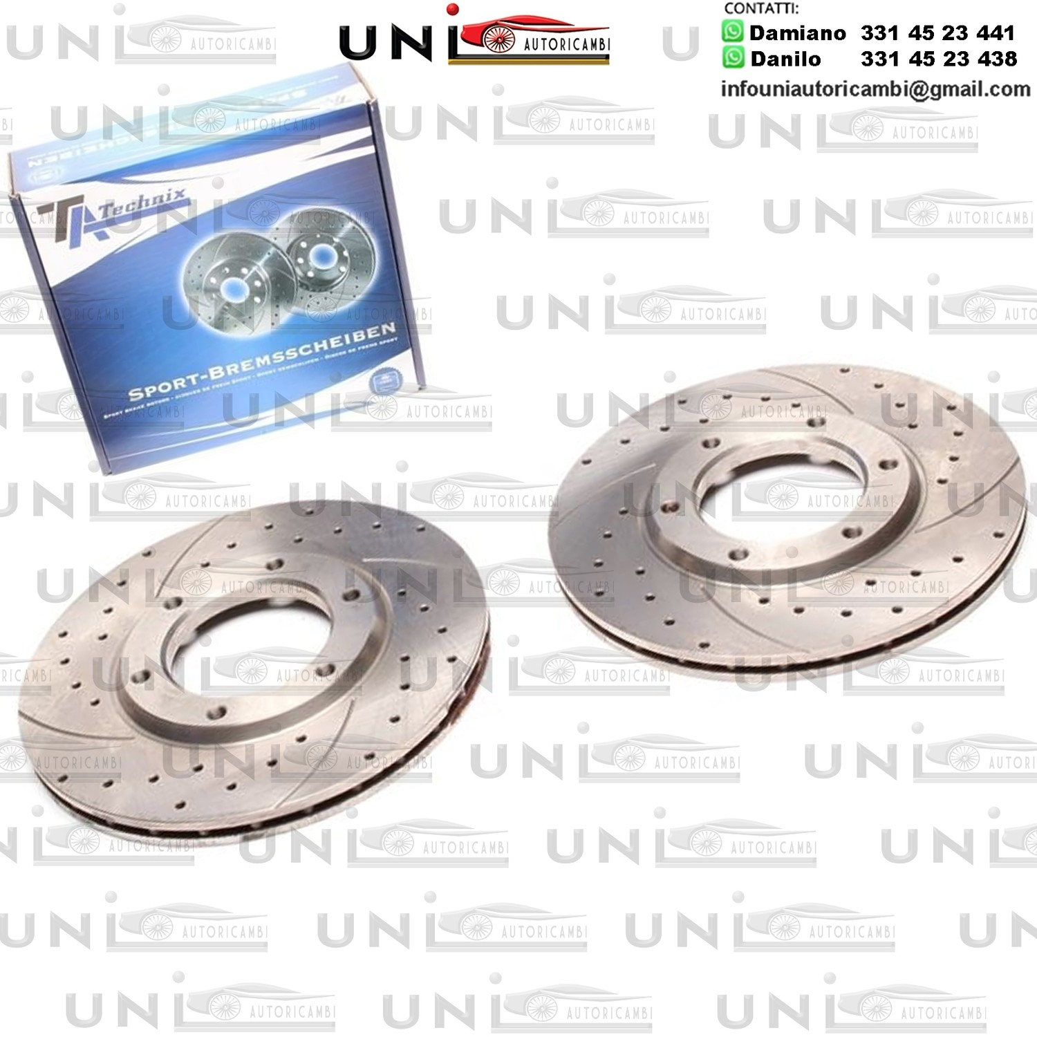 2X Dischi Sportivi Anteriori Nissan 100NX / Almera I Hatchback / Sunny III Liftback / Sunny III Hatchback