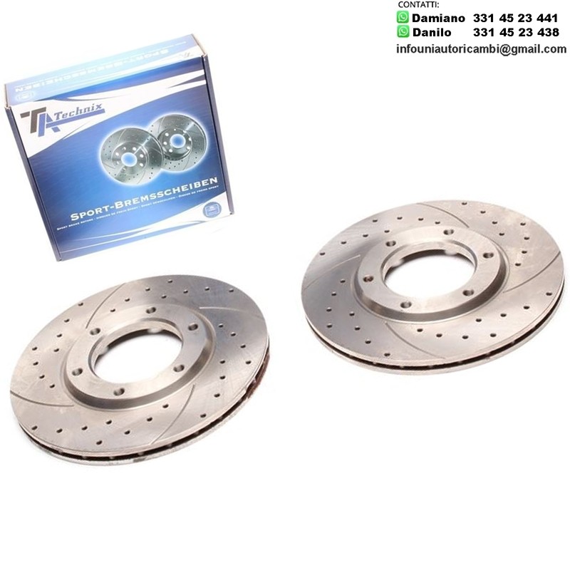 2X Dischi Sportivi Anteriori Nissan 100NX / Almera I Hatchback / Sunny III Liftback / Sunny III Hatchback