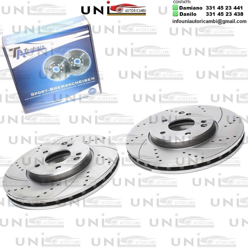 2X Dischi Sportivi Anteriori Mercedes-Benz CLK / Classe E / SLK