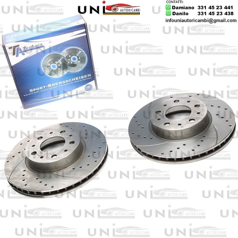 2X Dischi Sportivi Anteriori Volvo 740 / 740 Estate / 940 / 940 Estate / 960 / 960 Estate / 960 II