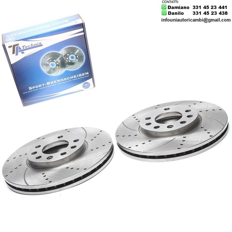 2X Dischi Sportivi Anteriori Lotus Elise / Opel Calibra A / Vectra B / Saab 900 II / 9-3 / 9-5 / 9-3 Cabriolet / 9-5 estate