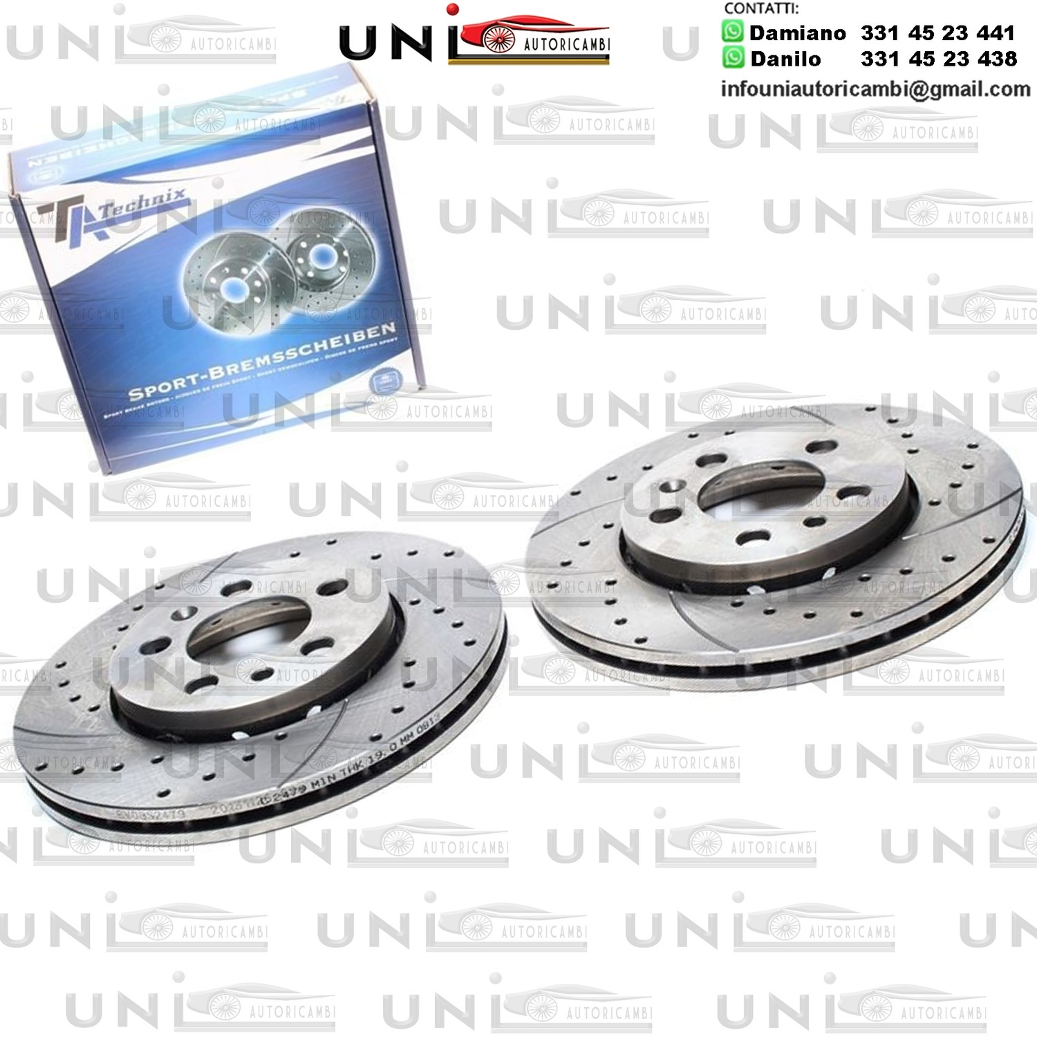 2X Dischi Sportivi Anteriori Audi A1, A2, A3 / Seat Cordoba,Ibiza IV,V / Skoda Fabia,Roomster / VW Bora, Golf IV,V