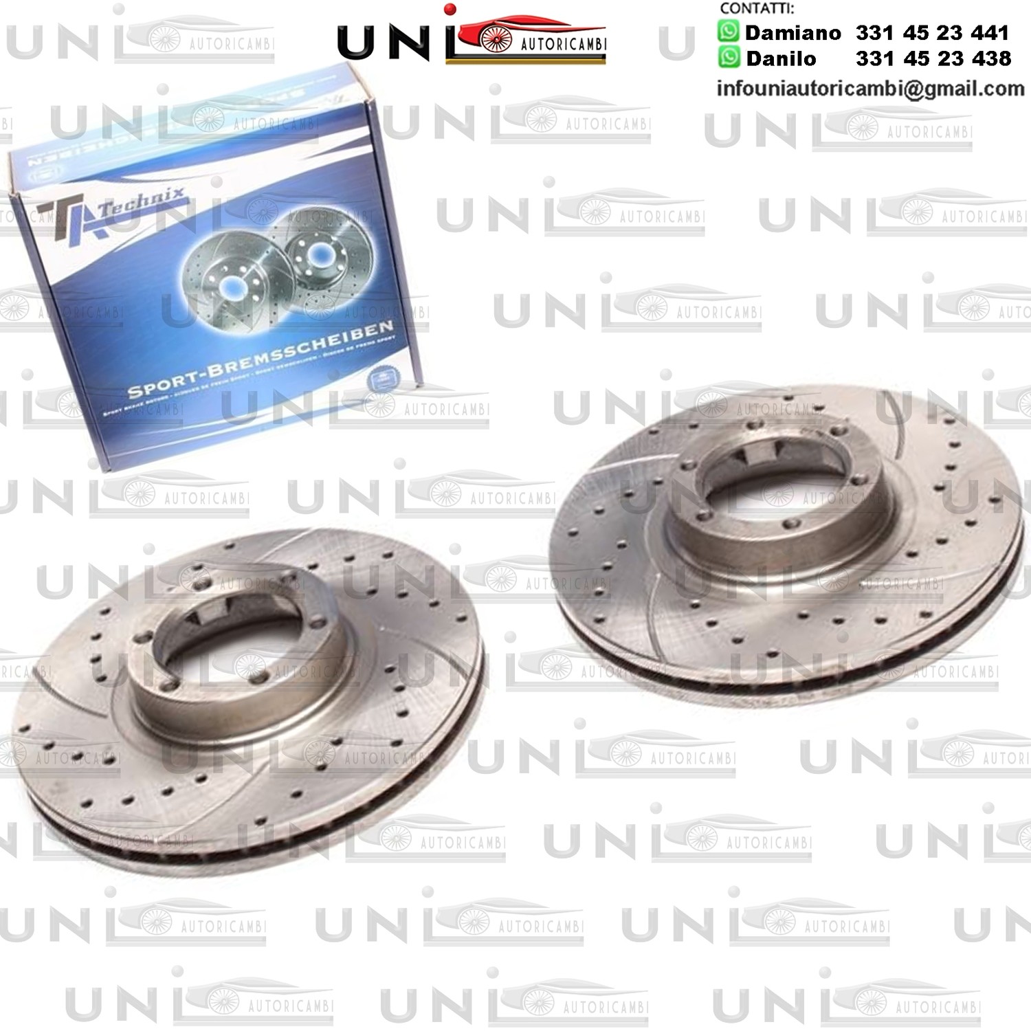 2X Dischi Sportivi Anteriori Opel Arena Box / Bus / Combi / Renault 20 / 30 / Trafic Bus / Box