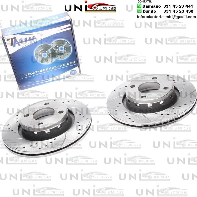 2X Dischi Sportivi Anteriori Audi 80 / Coupe / Cabriolet / 80 Avant