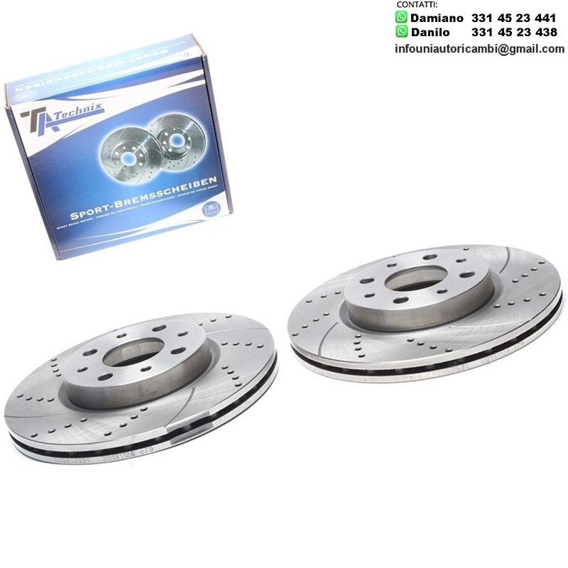 2X Dischi Sportivi Anteriori Alfa Romeo 145 / 146 / 155 / Fiat Barchetta / Bravo I / Doblo / Marea / Punto