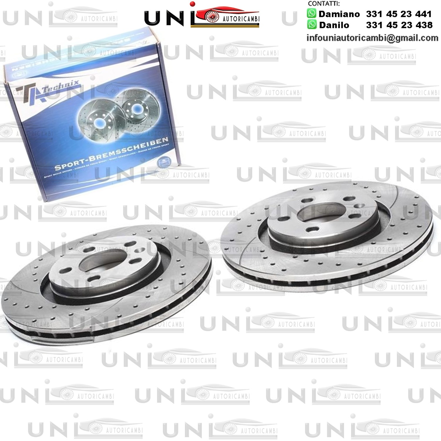 2X Dischi Sportivi Anteriori Audi A3 / Seat Leon / Toledo II / Skoda Octavia / Octavia Combi / VW Bora / Golf IV / V / Plus / Jetta III