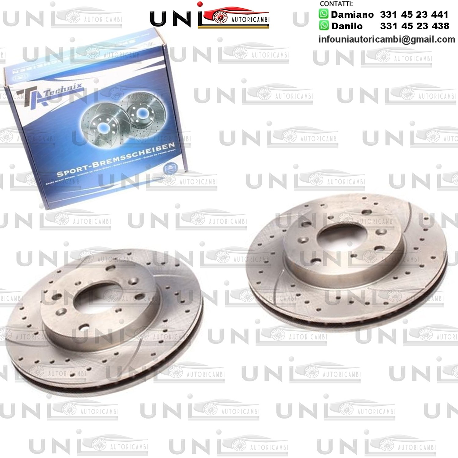 2X Dischi Sportivi Anteriori Honda Accord VI / Accord VI hatchback / Accord VI Coupe