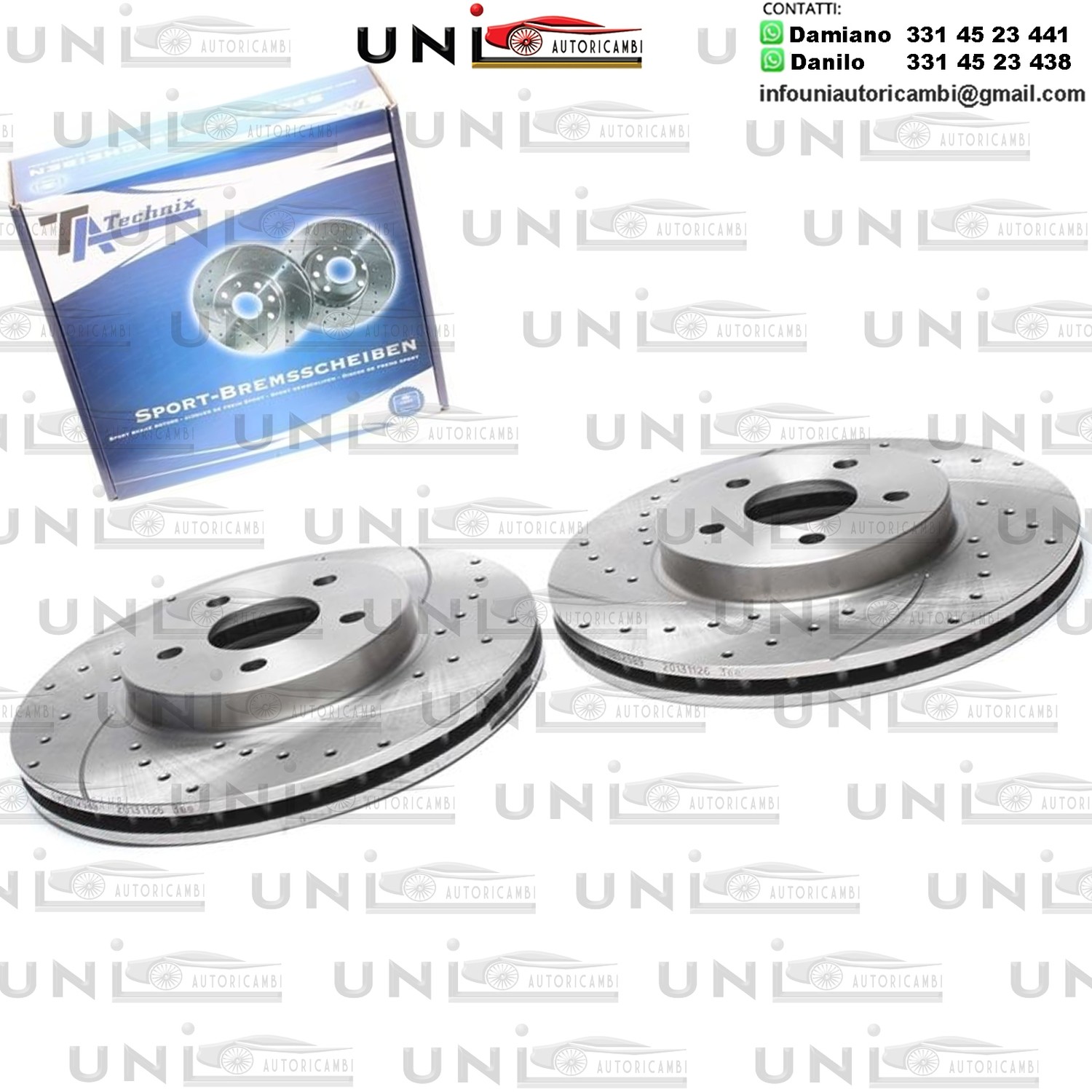 2X Dischi Sportivi Anteriori Ford Mondeo III / Jaguar X-Type / X-Type Estate