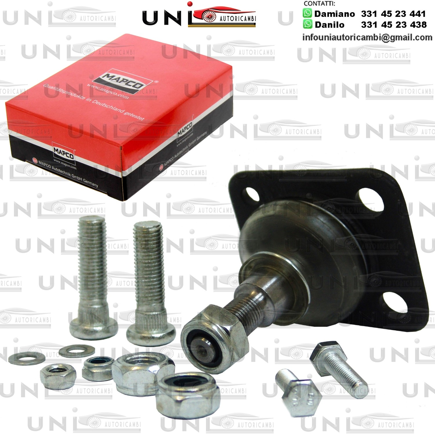 Giunto di supporto / guida Assale anteriore bilaterale Rinforzato DACIA 1310 / RENAULT 12, 15, 17, 18 1.3-2.6 08.70-07.04