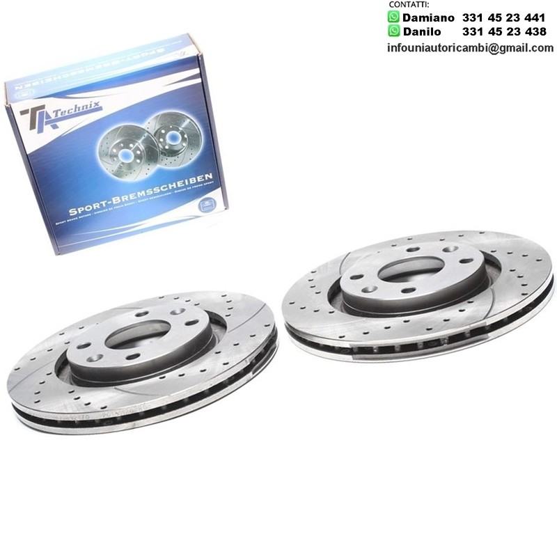 2 X Dischi Sportivi Anteriori Citroen Berlingo / C2 / C3 / C4 / C5 / Peugeot 207 / 208 / 307 / 1007 / 206