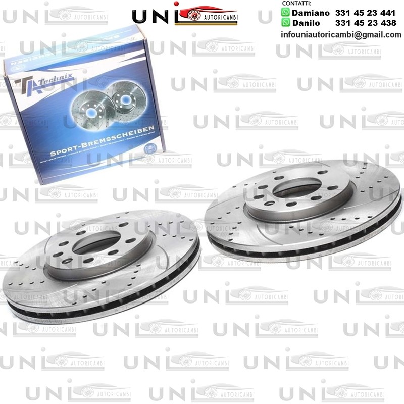 2X Dischi Sportivi Anteriori Opel Astra F / G / H / Combo / Corsa C / Meriva / Zafira A / B / Van