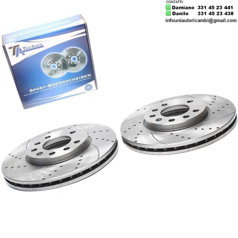 2X Dischi Sportivi Anteriori Opel Astra F / G / H / Combo / Corsa C / Meriva / Zafira A / B / Van
