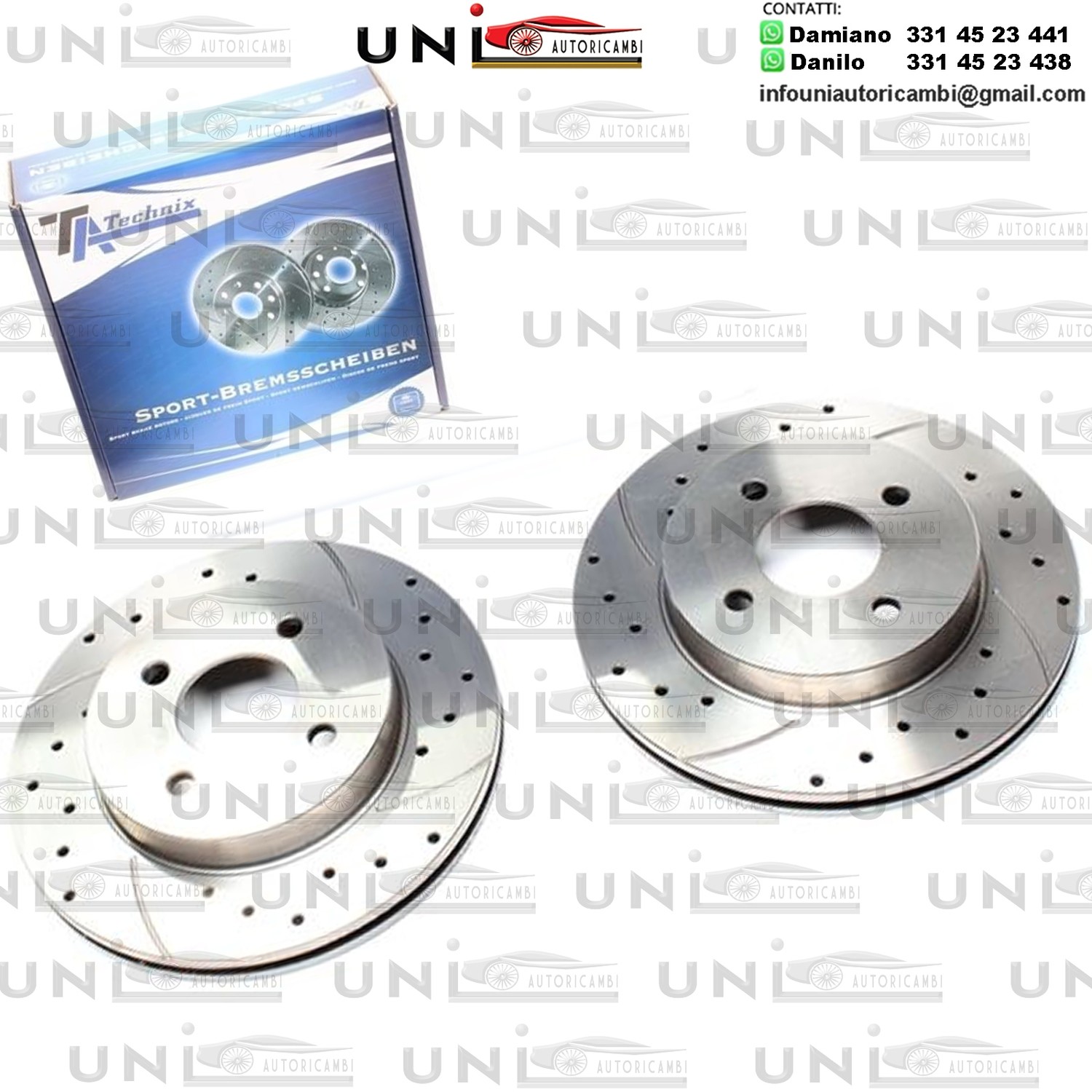 2X Dischi Sportivi Anteriori Nissan Almera I / Almera I Hatchback