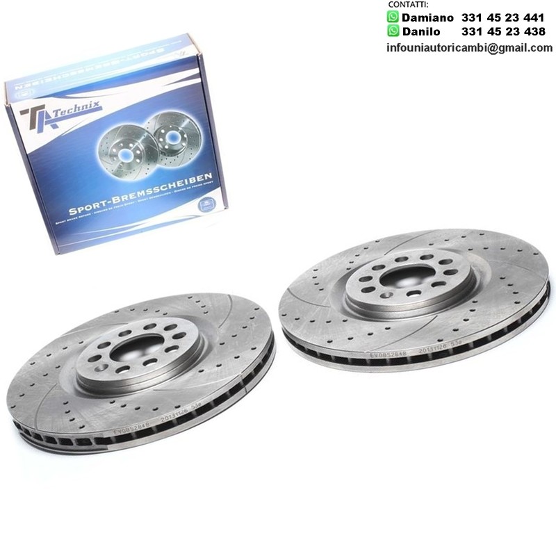 2X Dischi Sportivi Anteriori Audi A3 / TT / Seat Ibiza / Leon / Skoda Octavia / VW Golf IV / V