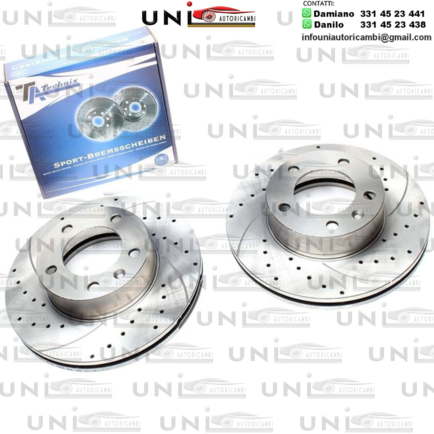 2X Dischi Sportivi Anteriori Nissan Interstar Bus / Box / Opel Movano Combi / Renault Master II