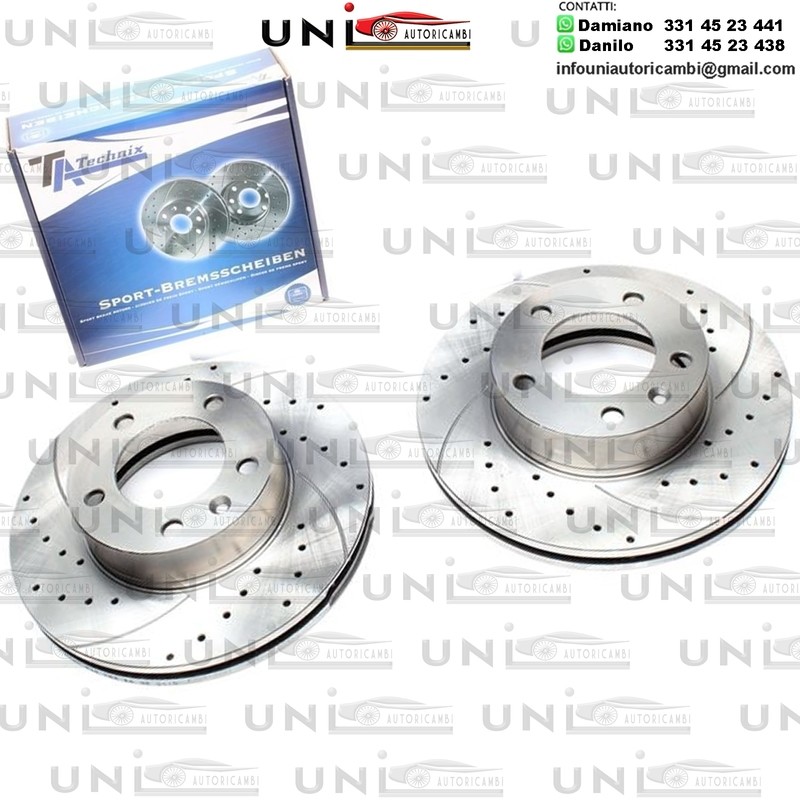 2X Dischi Sportivi Anteriori Nissan Interstar Bus / Box / Opel Movano Combi / Renault Master II