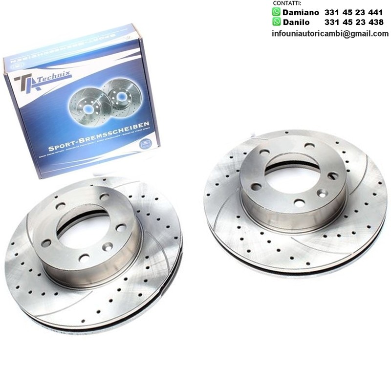 2X Dischi Sportivi Anteriori Nissan Interstar Bus / Box / Opel Movano Combi / Renault Master II