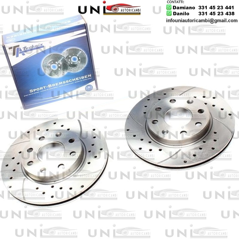 2X Dischi Sportivi Anteriori Chevrolet Aveo Hatchback / Aveo Saloon / Kalos Saloon / Spark