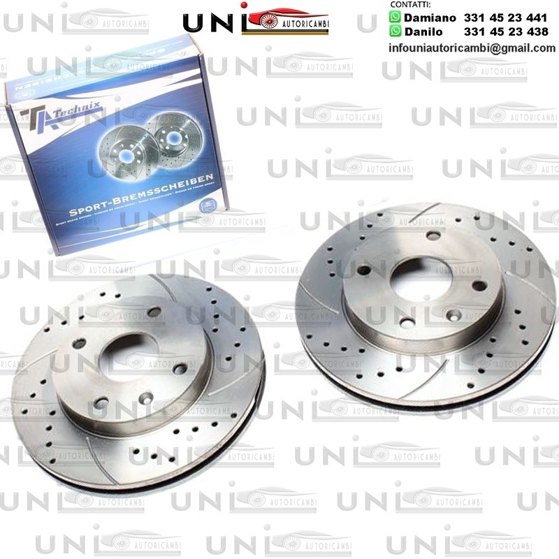 2X Dischi Sportivi Anteriori Chevrolet Evanda /Daewoo Evanda / Lacetti / Nubira Saloon / Nubira Kombi / Rezzo