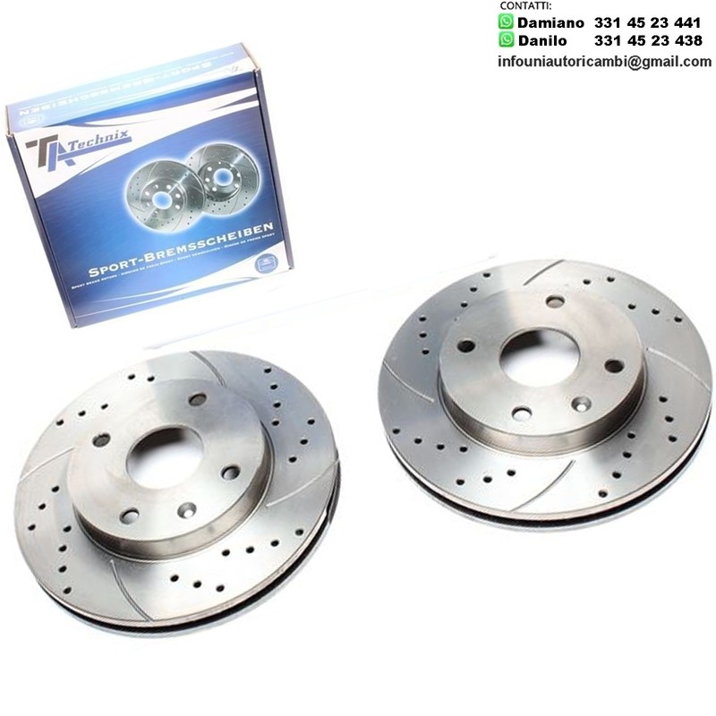 2X Dischi Sportivi Anteriori Chevrolet Evanda /Daewoo Evanda / Lacetti / Nubira Saloon / Nubira Kombi / Rezzo