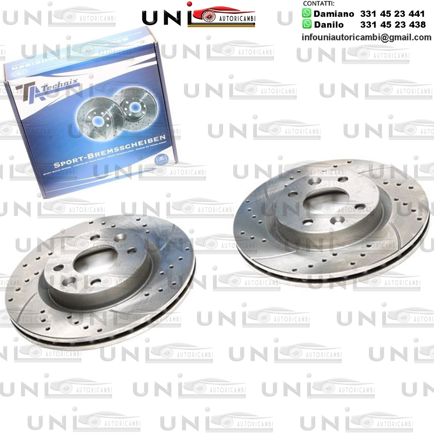 2X Dischi Sportivi Anteriori Dacia Logan / Sandero / Nissan Kubistar / Renault Clio I / II / Kangoo / Logan I / Megane I