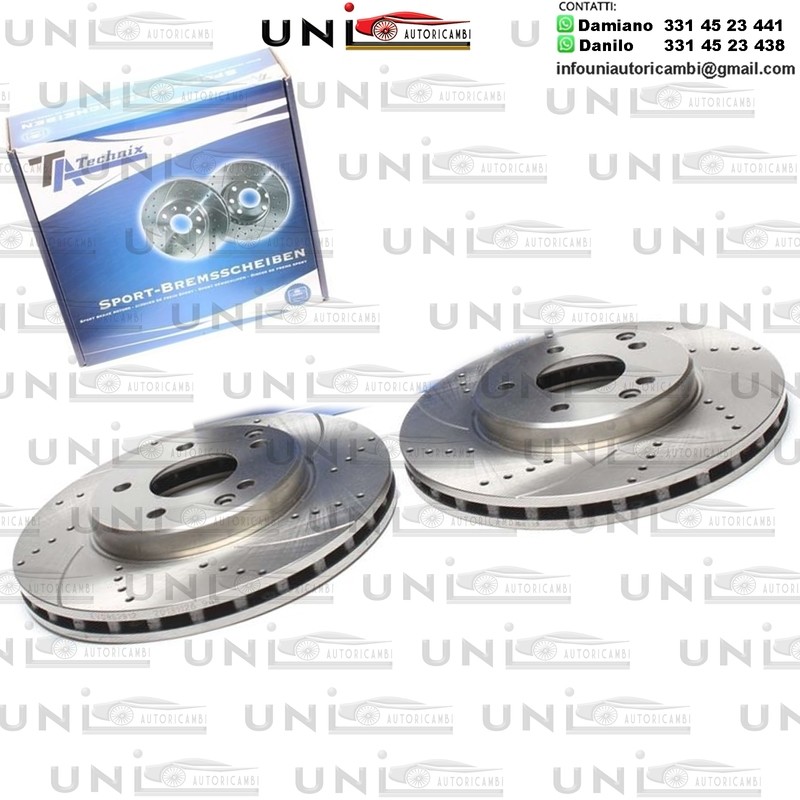 2X Dischi Sportivi Anteriori Mercedes-Benz Classe / C / E / CLK / SLK / CLC / S Coupé