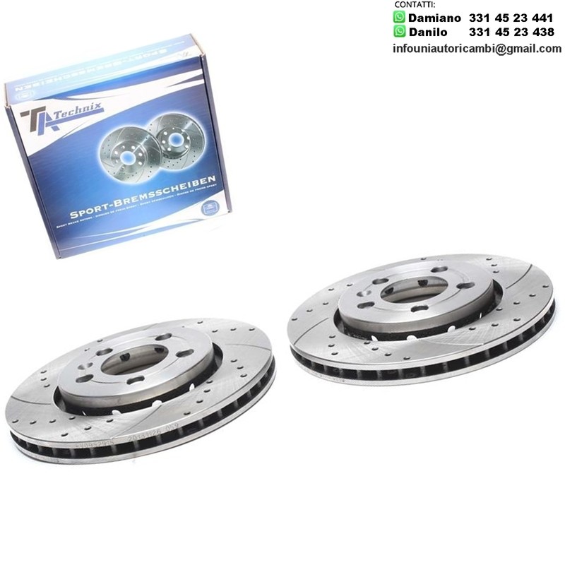 2X Dischi Sportivi Posteriori Audi A3 / TT / Seat Leon / Skoda Octavia RS / VW  Golf IV / V / Bora / New Beetle