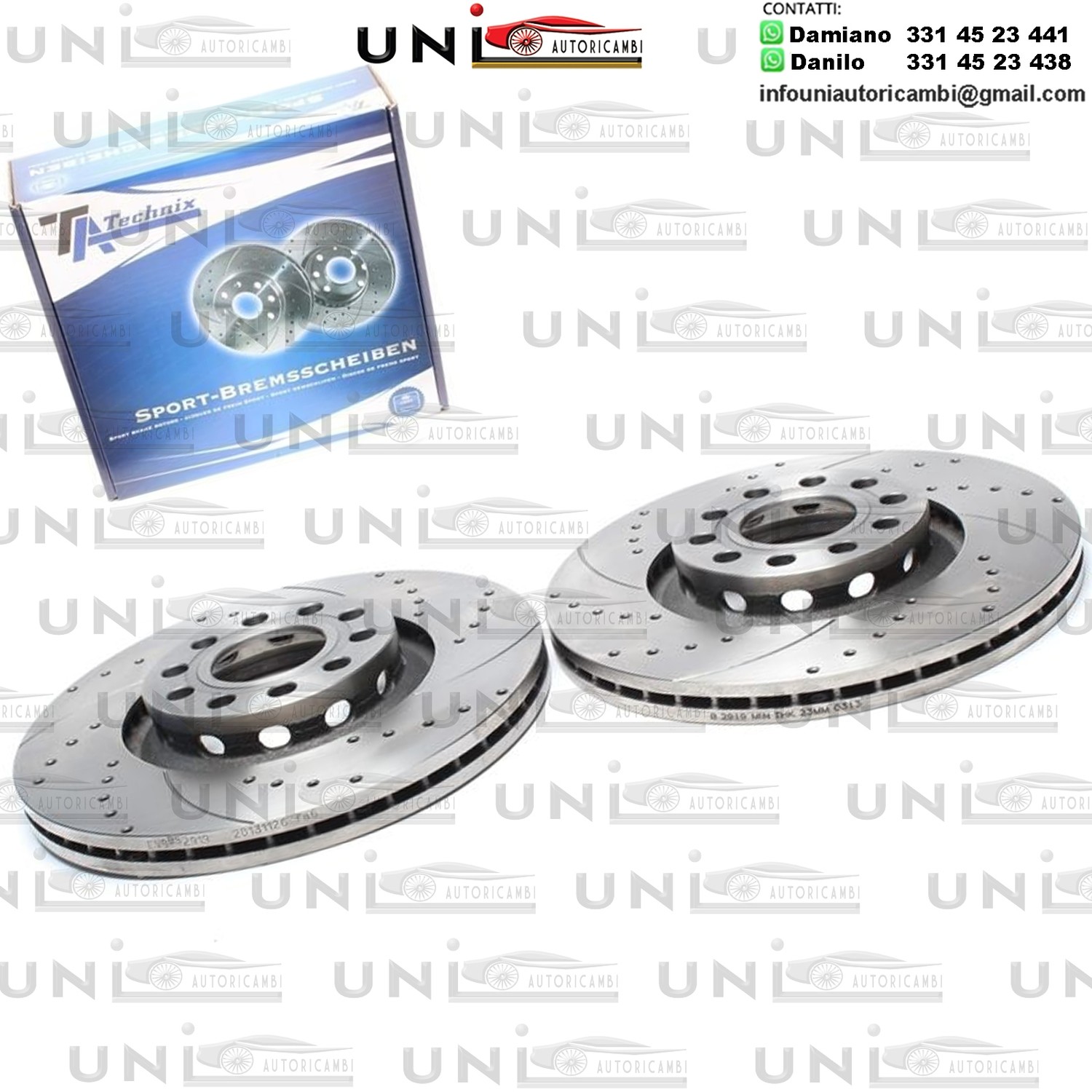 2X Dischi Sportivi Anteriori Audi A4 / A6 / Seat Exeo / Skoda Superb / VW Passat