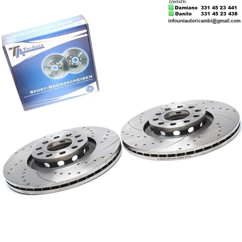 2X Dischi Sportivi Anteriori Audi A4 / A6 / Seat Exeo / Skoda Superb / VW Passat
