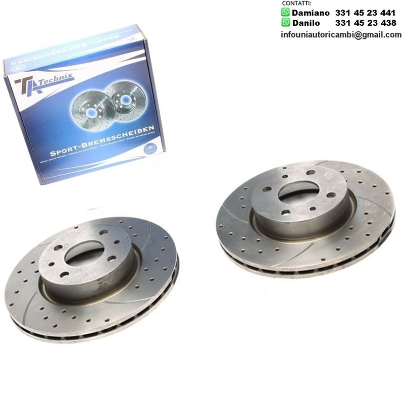2 X Dischi Sportivi Anteriori Alfa Romeo 164 / Fiat Croma / Lancia Delta I / Thema