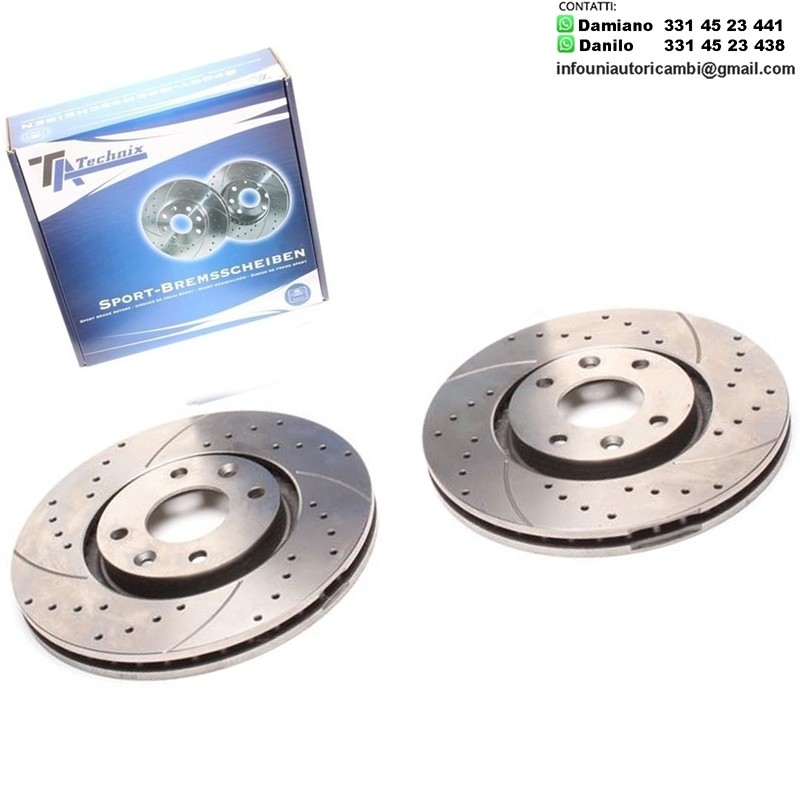 2X Dischi Sportivi Anteriori Citroën Berlingo / C3 / C3 Picasso / C4 / C4 Picasso / C5 / Peugeot Xsara / 2008 / 3008 / 5008
