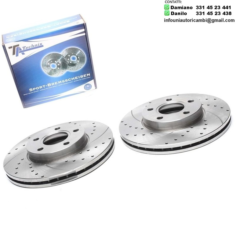 2X Dischi Sportivi Anteriori Ford C-Max / Focus II / Volvo C30 / C70 / S40 / V40 / V50