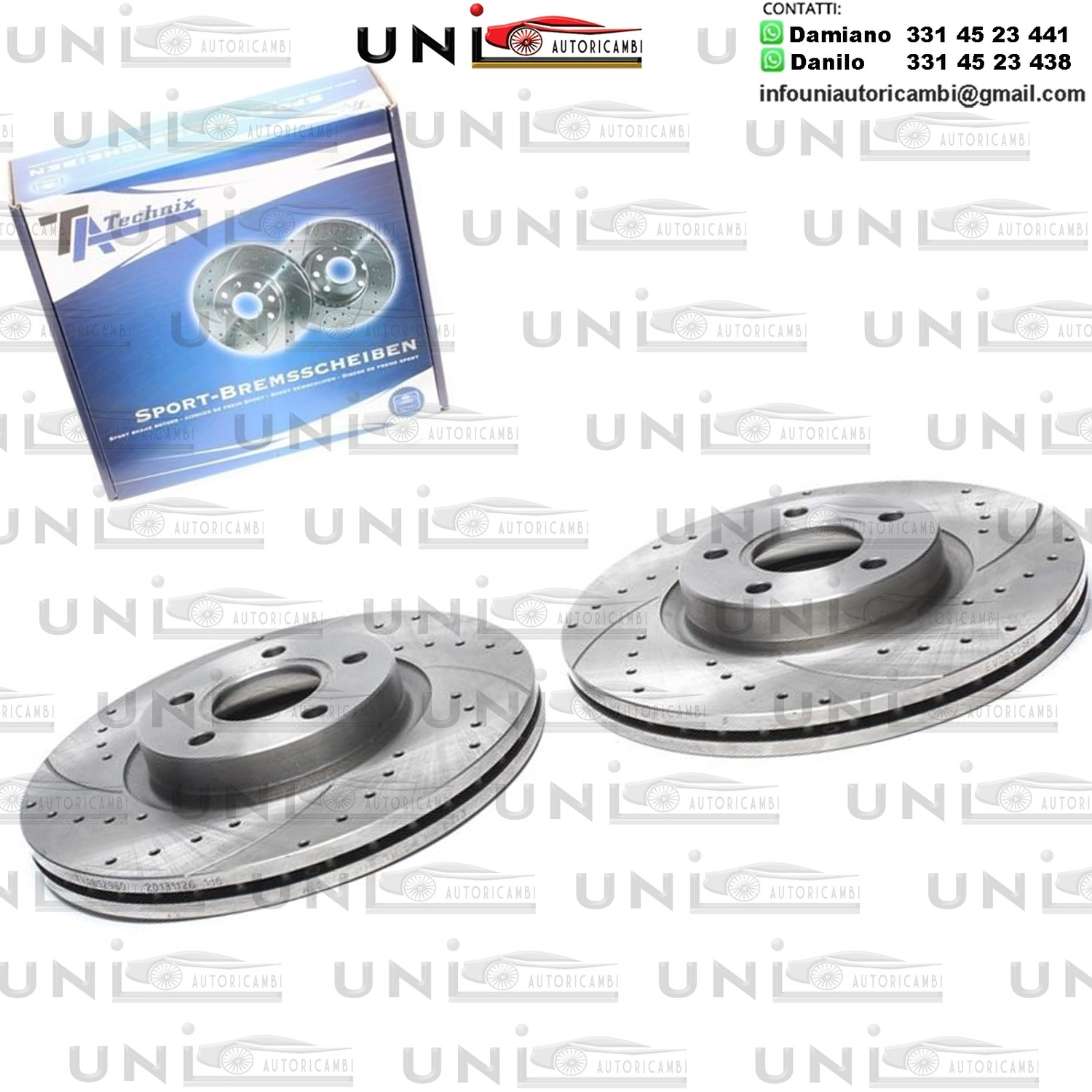 2X Dischi Sportivi Anteriori Ford C-Max / Focus II / Kuga / Volvo C30 / C70 / S40 / V40 / V50
