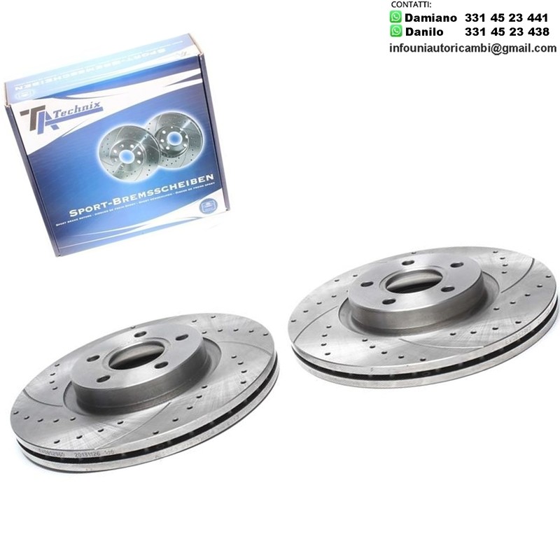 2X Dischi Sportivi Anteriori Ford C-Max / Focus II / Kuga / Volvo C30 / C70 / S40 / V40 / V50