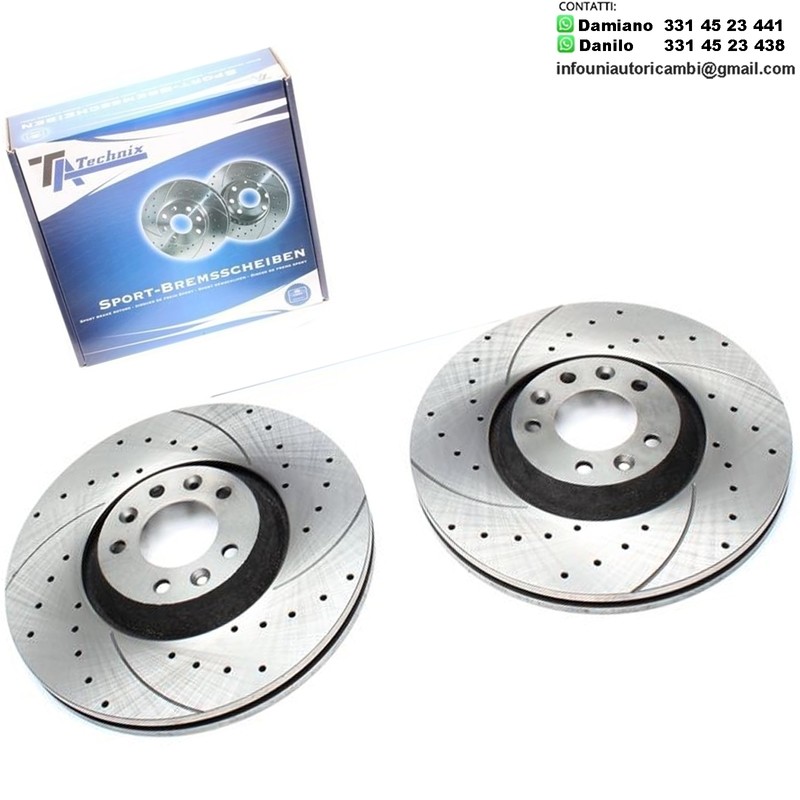 2X Dischi Sportivi Anteriori Citroën C6 / Peugeot 407 / 407 SW / 407 Coupe / 607