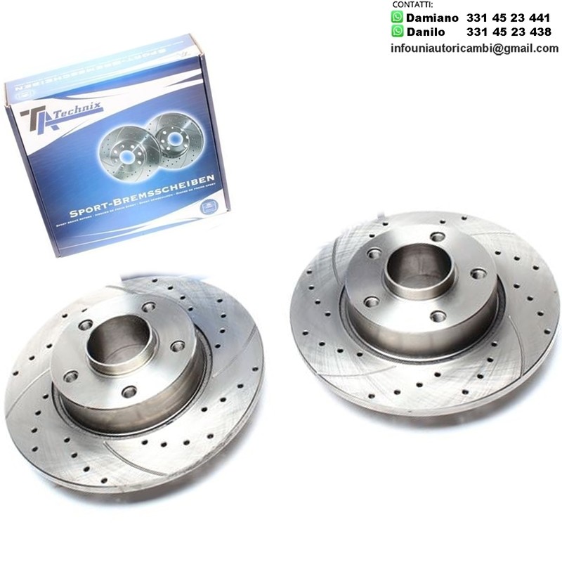 2X Dischi Sportivi Posteriori Nissan Primastar Bus / Box / Opel Vivaro Combi / Box / flatbed / chassis / Renault Trafic II Bus