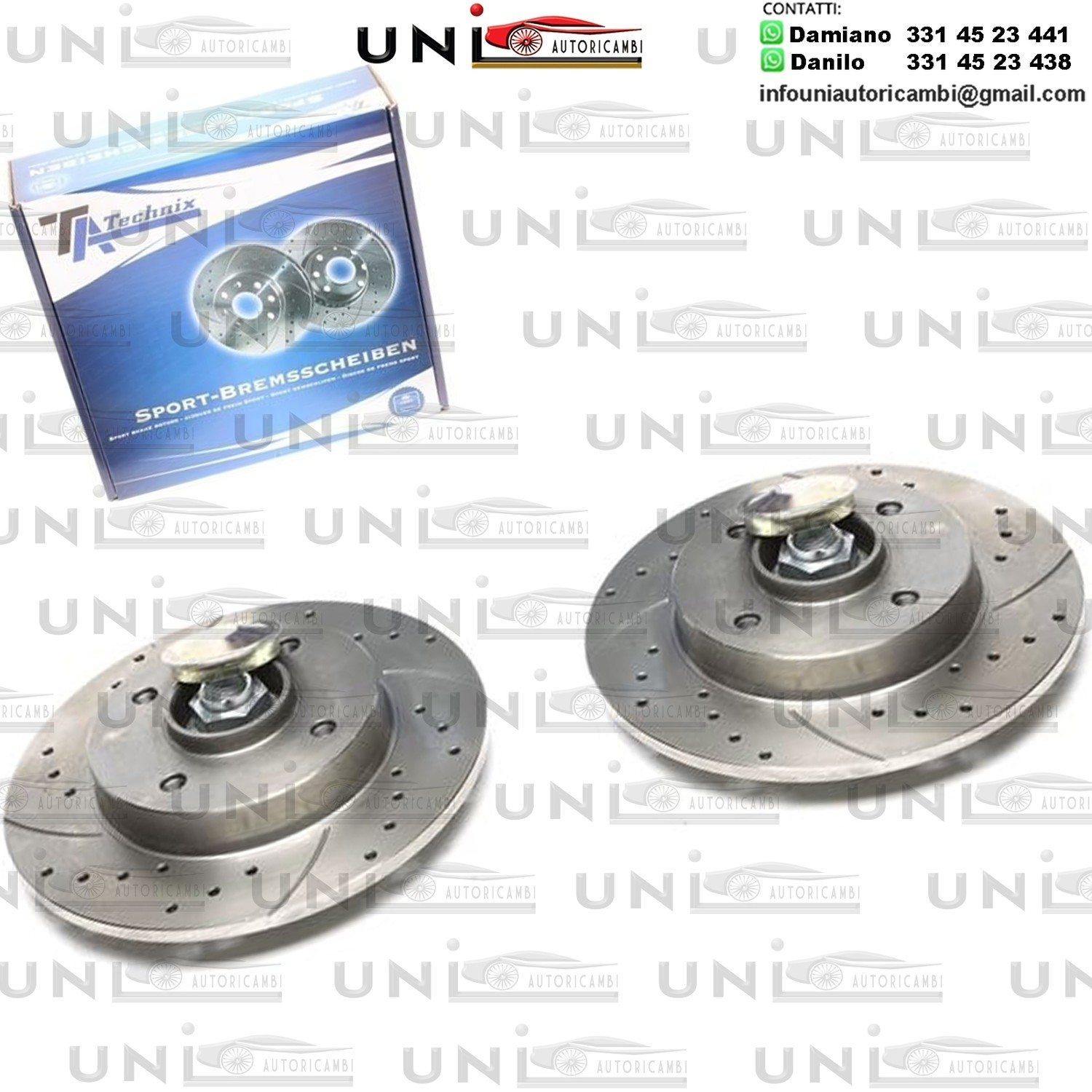 2X Dischi Sportivi Posteriori Citroën C4 I / C4 Saloon / C4 Coupe / Peugeot 307 / 307 Break / 307 SW / 307 CC