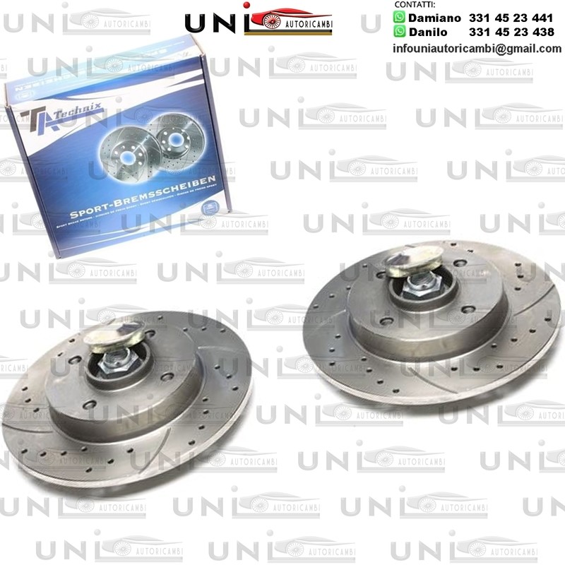 2X Dischi Sportivi Posteriori Citroën C4 I / C4 Saloon / C4 Coupe / Peugeot 307 / 307 Break / 307 SW / 307 CC