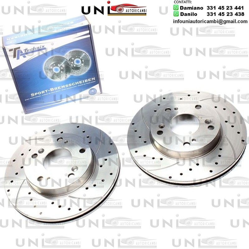 2X Dischi Sportivi Anteriori Honda Civic VII Hatchback / Civic VII Saloon / Civic VIII Saloon