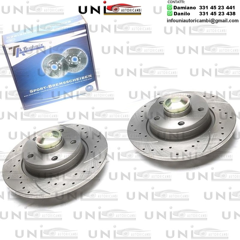 2X Dischi Sportivi Posteriori Nissan Primastar Bus / Box / Opel Vivaro Combi / Box / Renault Trafic II Bus / Box