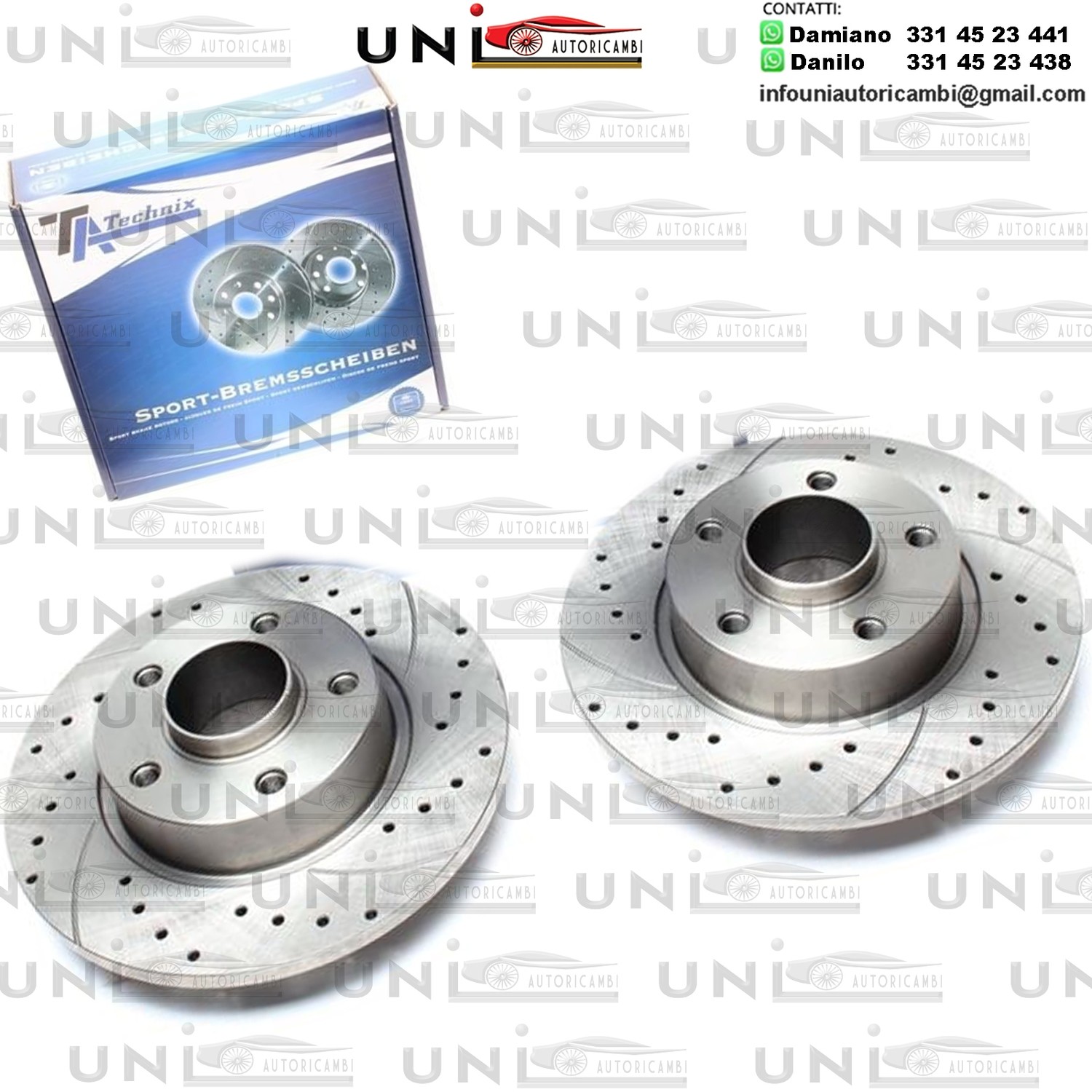 2X Dischi Sportivi Posteriori Nissan Primastar Bus / Box / Opel Vivaro Combi / Box / flatbed/chassis / Renault Trafic II Bus