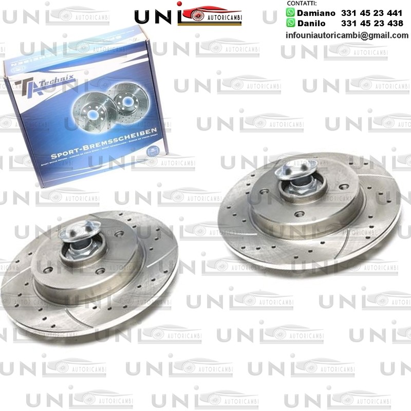 2X Dischi Sportivi Posteriori Citroën C3 II / C3 Picasso / C4 I / C4 Coupe / DS 3 / Peugeot 207 / 207 SW / 208 / 307 / 307 SW