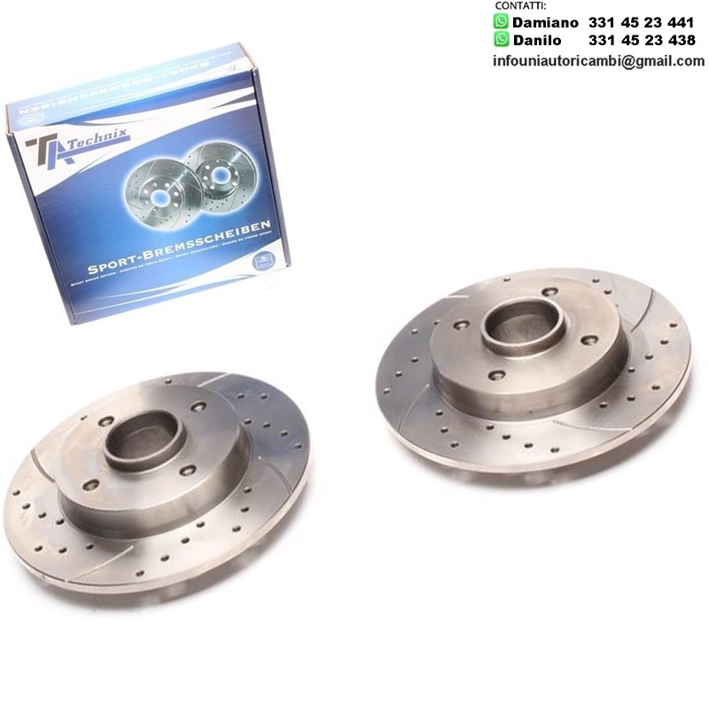 2X Dischi Sportivi Posteriori Citroën C3 II / C3 Picasso / C4 I / C4 Saloon / C4 Coupe / C4 Cactus / DS 3 / DS 3 Cabriolet / Peugeot 207 / 207 CC / 207 SW / 208 / 307 / 307 Break / 307 SW / 307 CC
