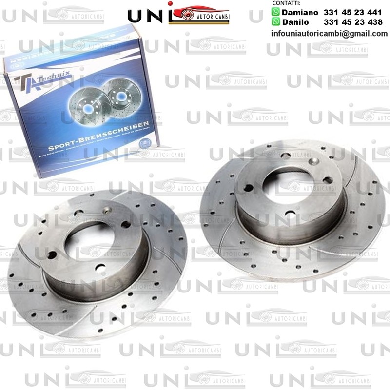 2X Dischi Sportivi Anteriori Audi 50 / VW Derby / Polo