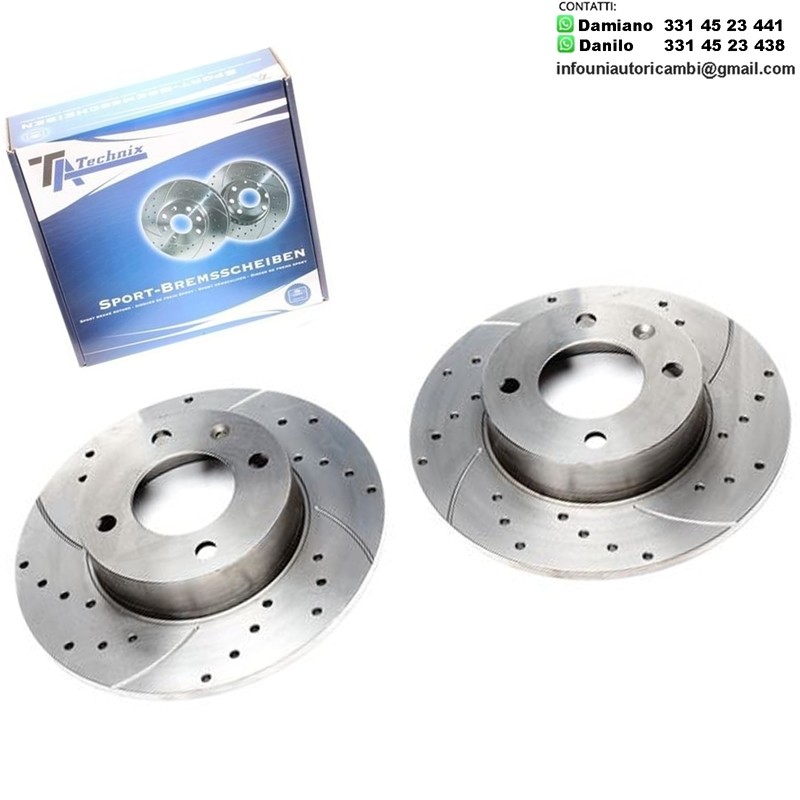 2X Dischi Sportivi Anteriori Audi 50 / VW Derby / Polo