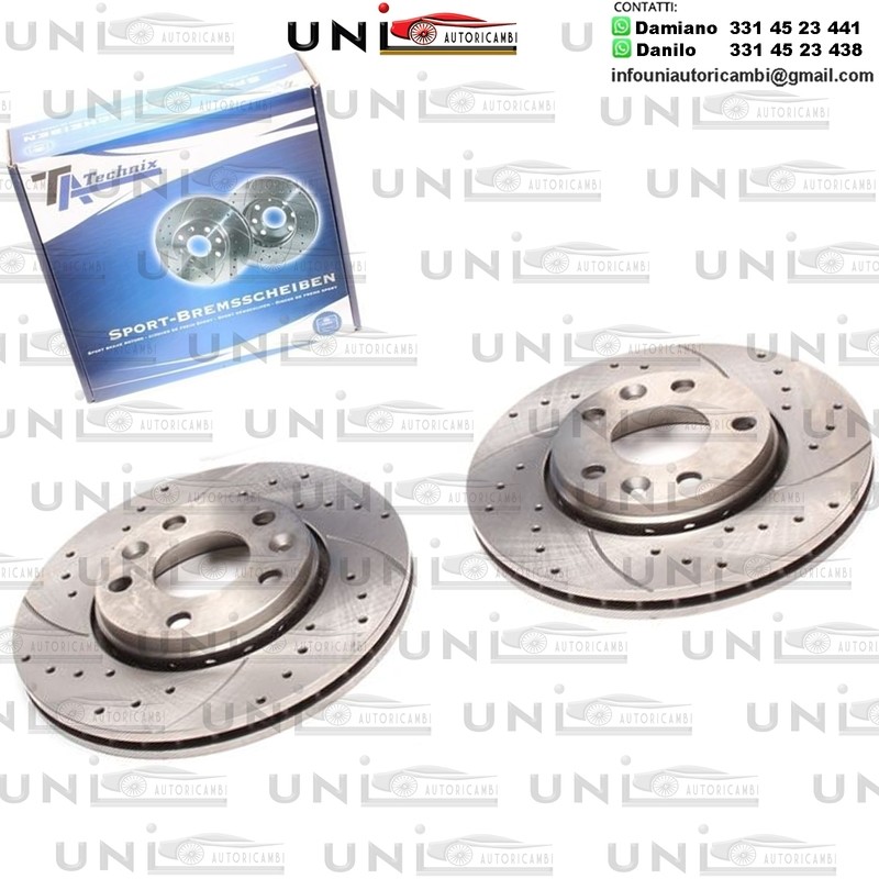 2X Dischi Sportivi Anteriori Dacia Duster / Renault Fluence / Laguna III / Megane III Hatchback / Scenic III